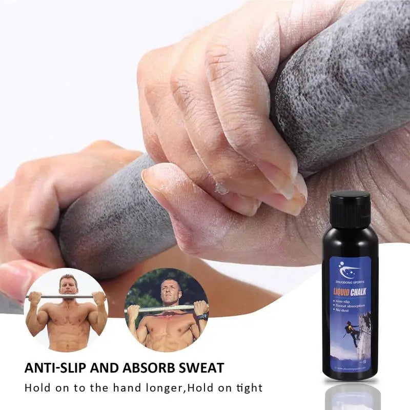 50ml Sports Liquid Chalk Magnesium Powder Fitness Weight Lifting Non-slip Cream Grip Weight Lifting Climbing Gym Sports