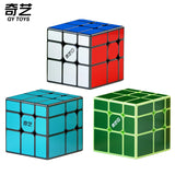 QiYi Stickerless Mirror Magic Cube 3x3x3 Professional 3x3 Speed Puzzle Children Toys Game Gift 3×3 Special Speedcube Cubo Magico