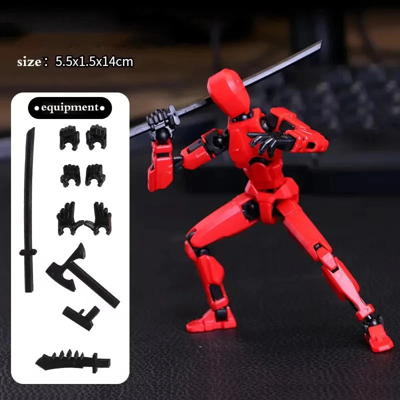 13 Jointed Movable Action Figures Shapeshift Robot 3D Printed Mannequin Character Assemble Toys Parent-children Game Kids Gifts