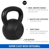 Kettlebell Adjustable/Cast Iron/Protective Base Solid Smooth for Strength Training, Home Gym