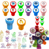 12kinds Disney Stitch Children Stamps Toys Assorted Stamps for Kids Self Inking Rubber Stamper DIY Seals Toy Kids Teacher Reward