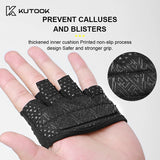 KUTOOK Sport Fitness Gloves for Training Weightlifting Workout Partial Durable Gloves with Cushion for Exercise Gym Accessories