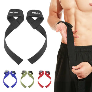 2Pcs Non-slip Strap Gym Dumbbell Workout Weights Lifting Straps Crossfit Fitness Equipment Wrist Wrap Lift Exercise Training