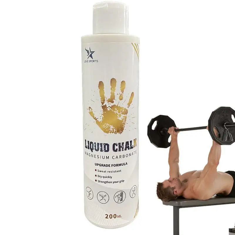 100/200ml Liquid Chalk Sports Magnesium Powder Fitness Weight Lifting Anti Slip Cream Grip Weight Lifting Climbing Gym Sports