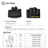 KUTOOK Sport Fitness Gloves for Training Weightlifting Workout Partial Durable Gloves with Cushion for Exercise Gym Accessories