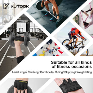 KUTOOK Sport Fitness Gloves for Training Weightlifting Workout Partial Durable Gloves with Cushion for Exercise Gym Accessories