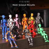 13 Jointed Movable Action Figures Shapeshift Robot 3D Printed Mannequin Character Assemble Toys Parent-children Game Kids Gifts