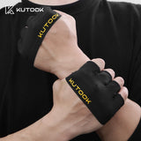 KUTOOK Sport Fitness Gloves for Training Weightlifting Workout Partial Durable Gloves with Cushion for Exercise Gym Accessories