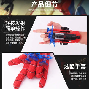 Genuine Disney Spiderman Wrist Launcher Safety Soft Bullet Gun Toy Cartoon Anime Figure Marvel Spider Man Cosplay Toys Kids Gift