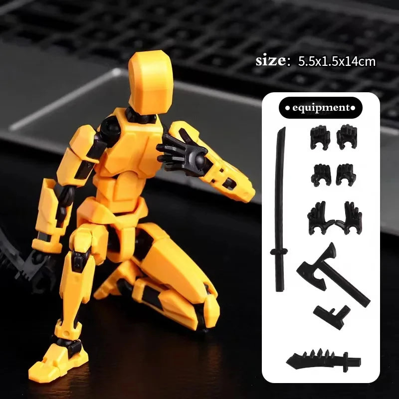 13 Jointed Movable Action Figures Shapeshift Robot 3D Printed Mannequin Character Assemble Toys Parent-children Game Kids Gifts