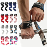 Lifting Straps Gym Anti-Slip Silicone Wrist Straps Strap Training Bar Wristband Hand Brace Padded Thumb Power Support X2S3